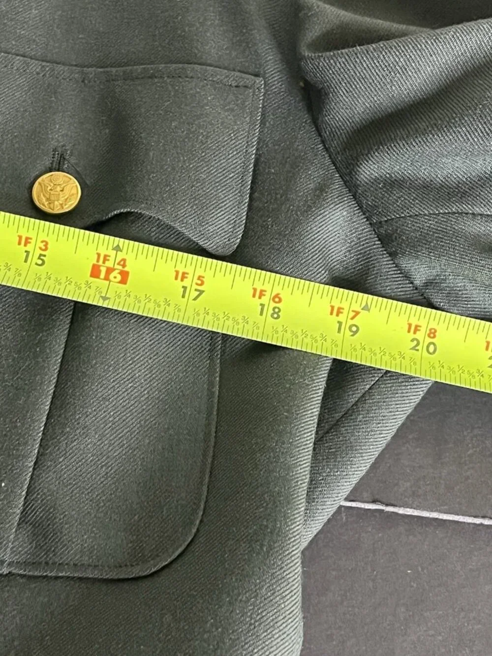 1960s 3 Pc US Army Military Wool Dress Uniform Jacket Pants Hat Vietnam Era 40R